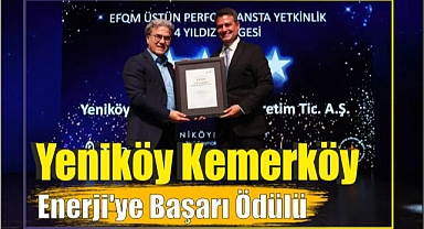 Yeniköy Kemerköy Enerji’ye Başarı Ödülü