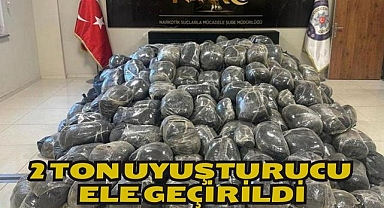 2 TON UYUŞTURUCU ELE GEÇİRİLDİ