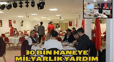 30 BİN HANEYE MİLYARLIK YARDIM