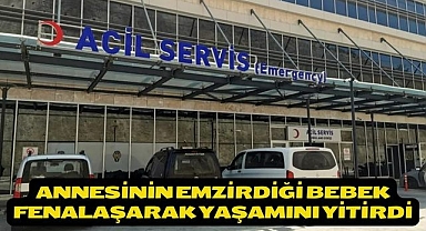 Annesinin emzirdiği bebek fenalaşarak yaşamını yitirdi