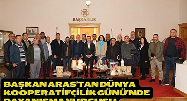 Başkan Aras’tan Dünya Kooperatifçilik Günü’nde Dayanışma Vurgusu
