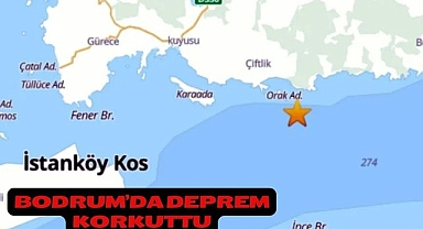 Bodrum’da deprem korkuttu