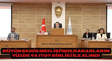 Büyükşehir Meclisi’nde Kararların Yüzde 94.1’i Oy Birliği ile Alındı
