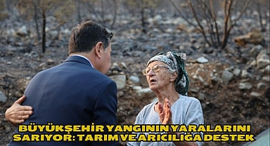 Büyükşehir Yangının Yaralarını Sarıyor: Tarım ve Arıcılığa Destek 
