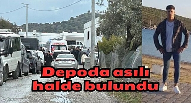 Depoda asılı halde bulundu