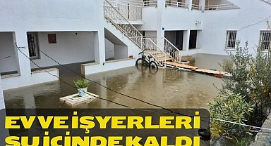 Ev ve İşyerleri Su İçinde Kaldı