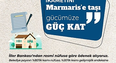 İKAMETİNİ MARMARİS'E TAŞI, GÜCÜMÜZE GÜÇ KAT