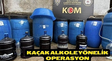 Kaçak alkole yönelik operasyon