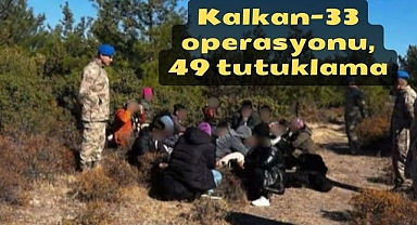 Kalkan-33 operasyonu, 49 tutuklama