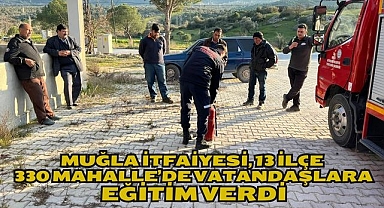 Muğla İtfaiyesi, 13 İlçe 330 Mahalle’de Vatandaşlara Eğitim Verdi