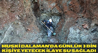 MUSKİ Dalaman’da Günlük 3 Bin Kişiye Yetecek İlave Su Sağladı
