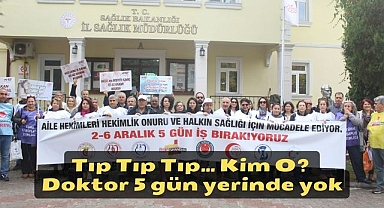 Tıp Tıp Tıp… Kim O? Doktor 5 gün yerinde yok
