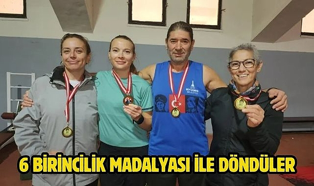 6 birincilik madalyası ile döndüler