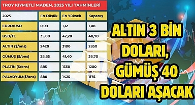 Altın 3 bin doları, gümüş 40 doları aşacak 