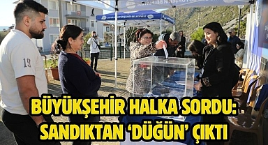Büyükşehir Halka Sordu: Sandıktan ‘Düğün’ Çıktı