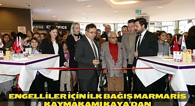 ENGELLİLER İÇİN İLK BAĞIŞ MARMARİS KAYMAKAMI KAYA’DAN