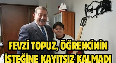 Fevzi Topuz, Öğrencinin İsteğine Kayıtsız Kalmadı