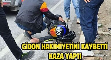 Gidon hakimiyetini kaybetti kaza yaptı