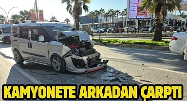 Kamyonete Arkadan Çarptı 