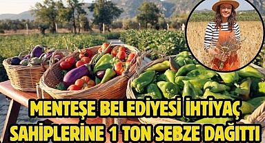 Menteşe Belediyesi ihtiyaç sahiplerine 1 ton sebze dağıttı