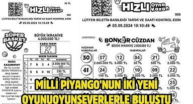Milli Piyango'nun iki yeni oyunu oyunseverlerle buluştu
