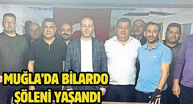Muğla’da bilardo şöleni yaşandı