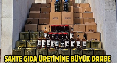 SAHTE GIDA ÜRETİMİNE BÜYÜK DARBE 