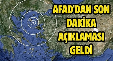 AFAD'dan son dakika açıklaması 