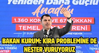 Bakan Kurum: Kira problemine de neşter vuruyoruz