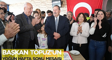 BAŞKAN TOPUZ’UN YOĞUN HAFTA SONU MESAİSİ