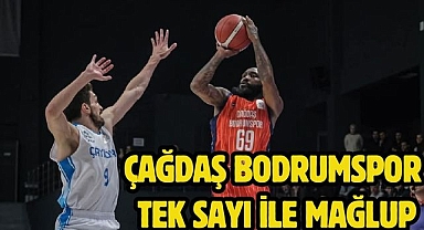 Çağdaş Bodrumspor Tek sayı ile Mağlup