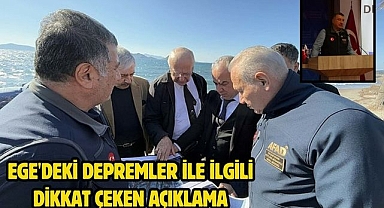 Ege'deki depremler ile ilgili dikkat çeken açıklama