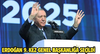 ERDOĞAN 9. KEZ GENEL BAŞKANLIĞA SEÇİLDİ