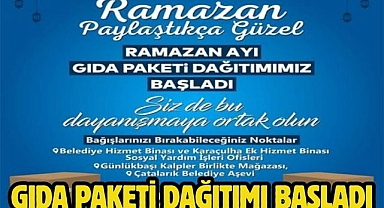 Gıda Paketi Dağıtımı Başladı