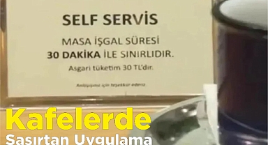 Kafelerde Şaşırtan Uygulama