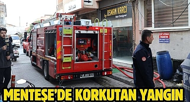 Menteşe’de korkutan yangın 
