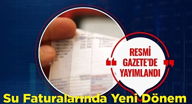 Su Faturalarında Yeni Dönem
