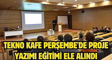 Tekno Kafe Perşembe'de Proje Yazımı Eğitimi Ele Alındı