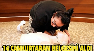 14 Cankurtaran Belgesini Aldı