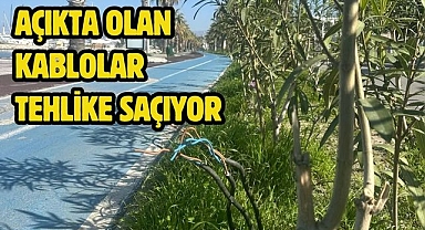 Açıkta Olan Kablolar Tehlike Saçıyor