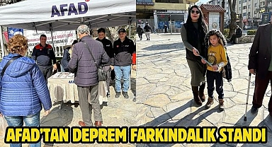 AFAD’tan deprem farkındalık standı