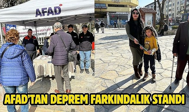 AFAD'tan deprem farkındalık standı