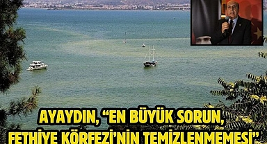 Ayaydın, “En Büyük Sorun, Fethiye Körfezi’nin Temizlenmemesi”