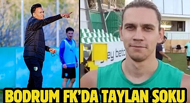 Bodrum FK’da Taylan şoku