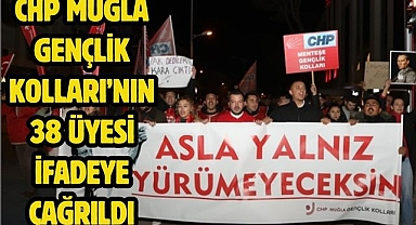 CHP Muğla Gençlik Kolları’nın 38 Üyesi İfadeye Çağrıldı