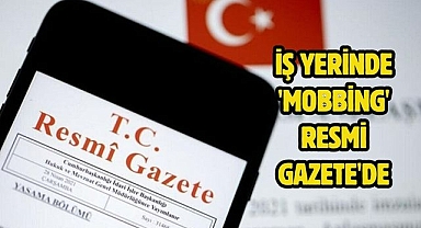 İş yerinde 'Mobbing' Resmi Gazete'de