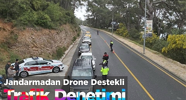Jandarmadan Drone Destekli Trafik Denetimi