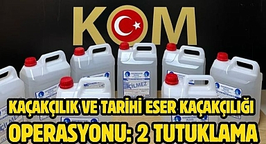 Kaçakçılık ve Tarihi Eser Kaçakçılığı Operasyonu: 2 Tutuklama