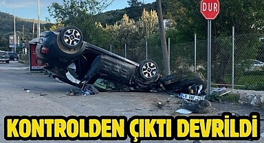 Kontrolden Çıktı Devrildi