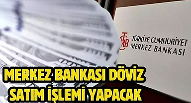 Merkez Bankası döviz satım işlemi yapacak